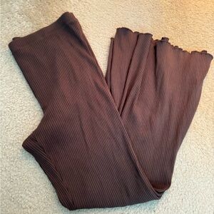 Aerie Ribbed High Waisted Super Flare Pant